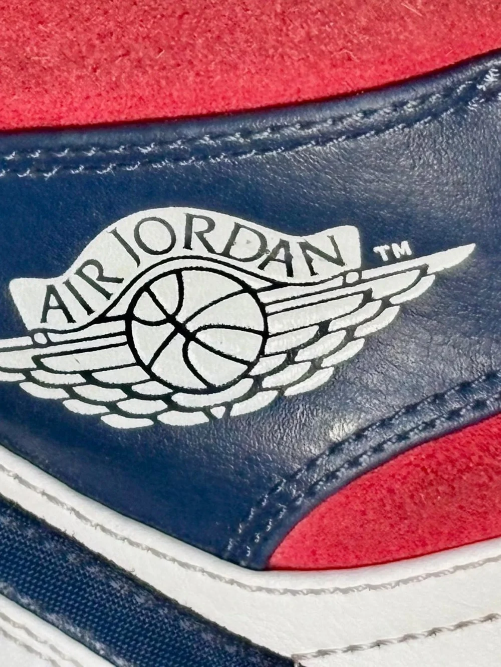 Nike Kids Navy White Red High-Top Sneakers